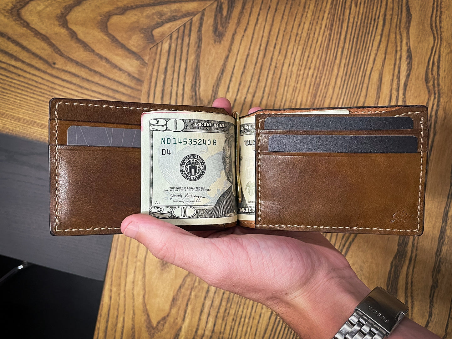 Money Clip Bifold Wallet